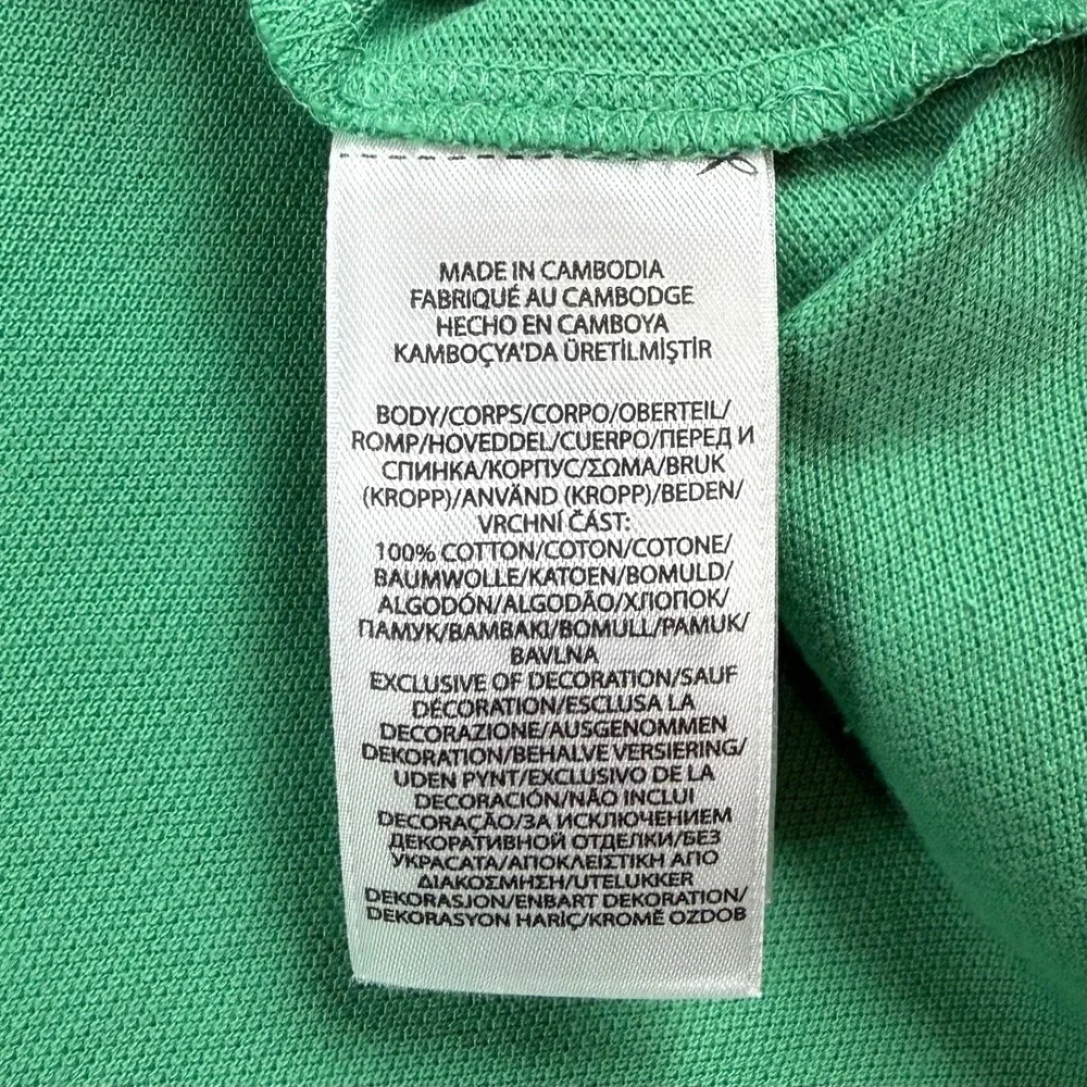 NEW Polo Ralph Lauren Mens 4XB Green Short Sleeve Pique Cotton Pony Polo Shirt